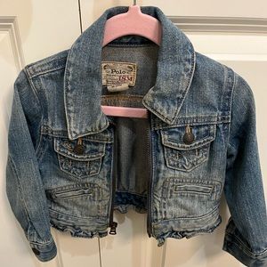 Ralph Lauren Denim Ruffle Jacket